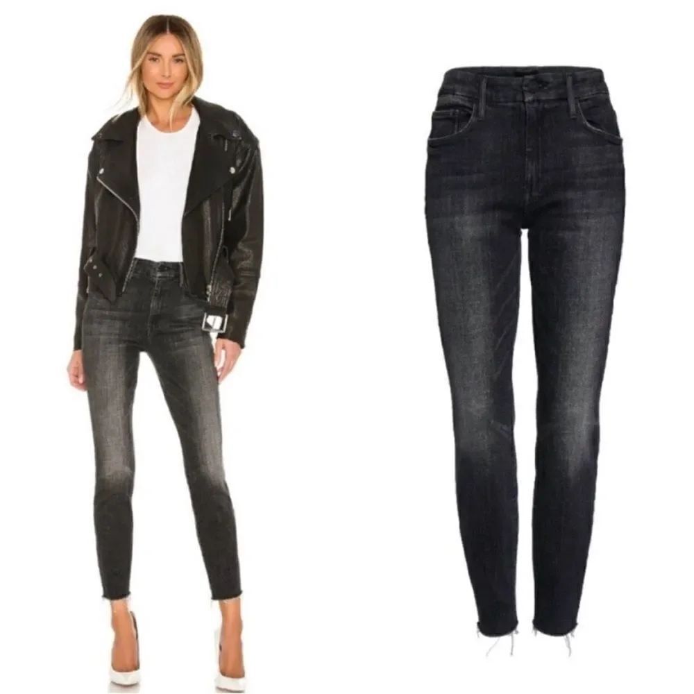 Mother The Looker Ankle Fray Jeans in Stargazing sz 26